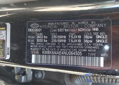 2022 Hyundai Ioniq 5 Se из США, поврежденный, VIN KM8KM4AE4NU064505